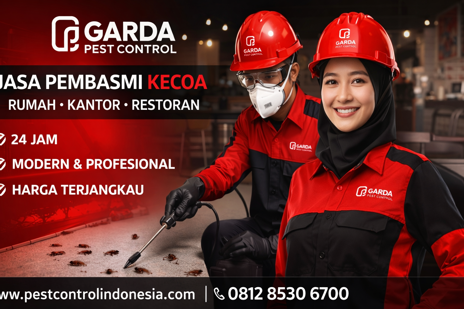 Jasa Pembasmi Kecoa di Bekasi Murah Berkualitas