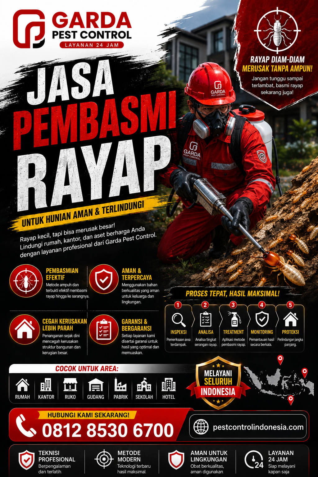 Jasa Anti Rayap Terpercaya di Purwokerto