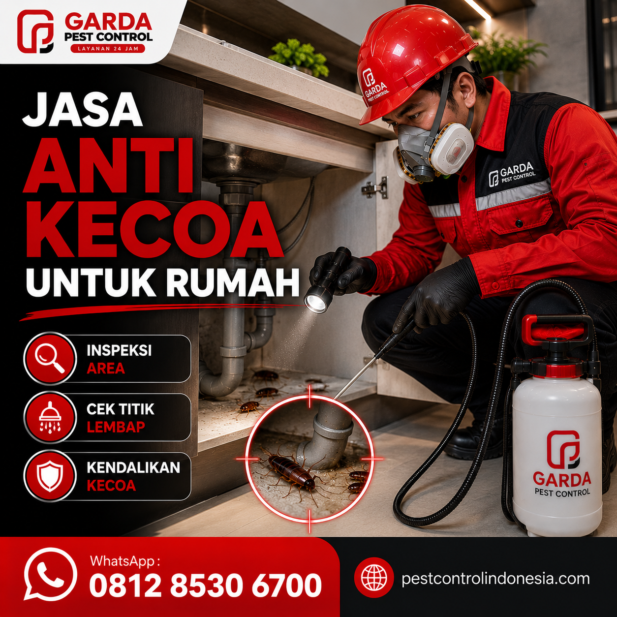 Jasa Pembasmi Kecoa Apartemen Jakarta Selatan