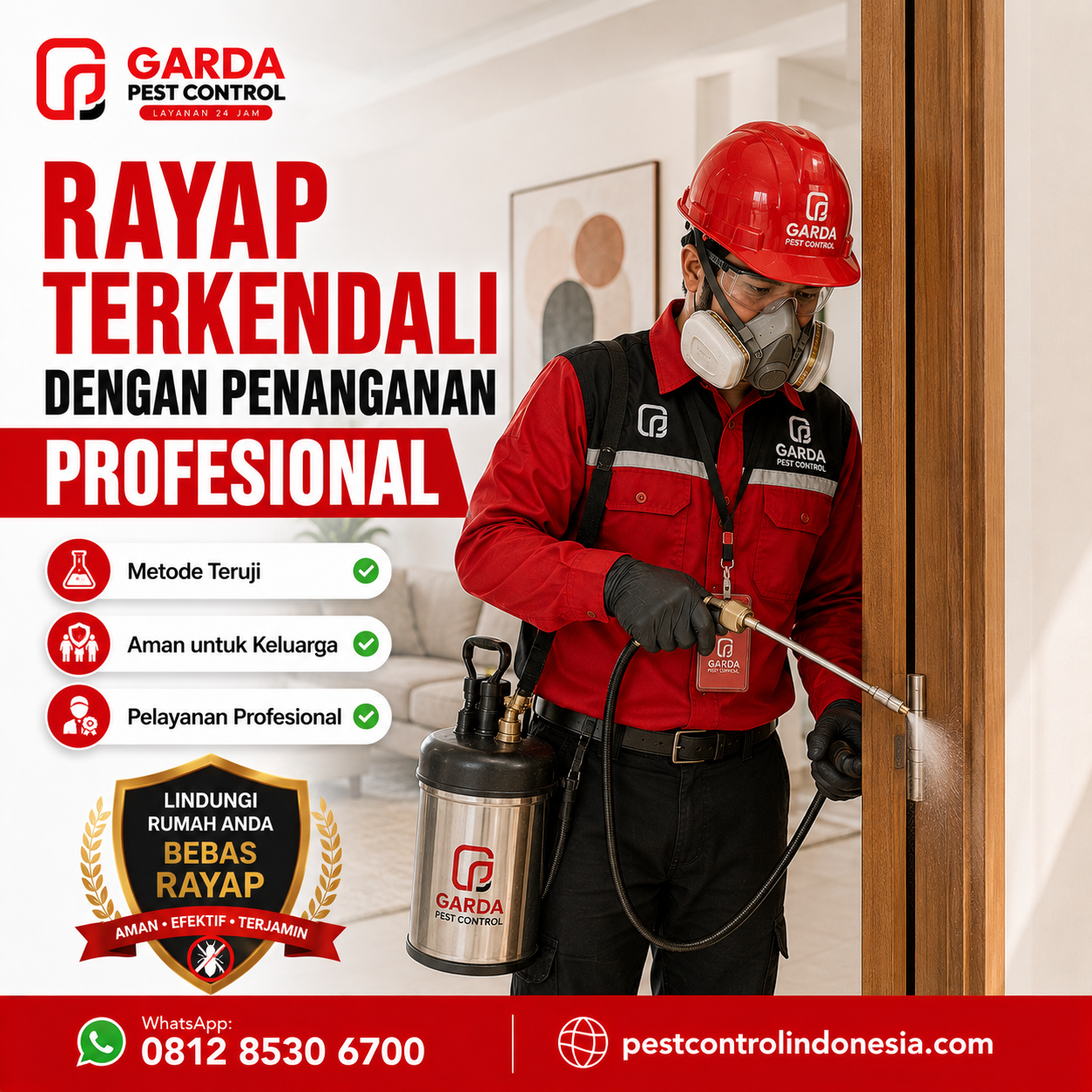 Harga Jasa Anti Rayap Per Meter di Jakarta Selatan Terbaru