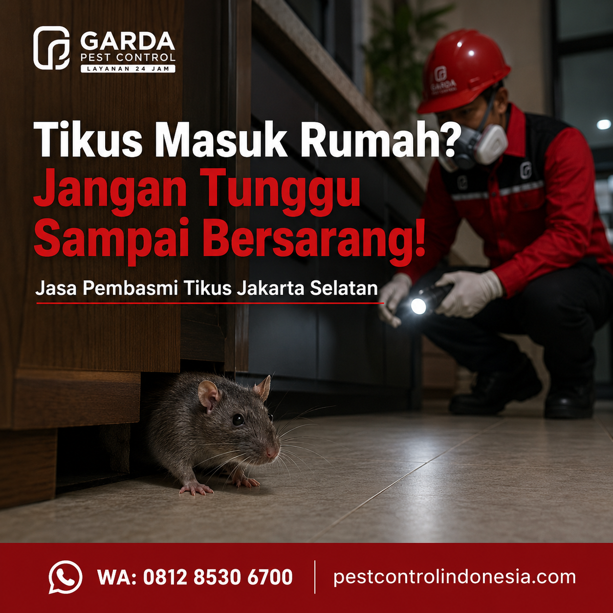 Jasa Pembasmi Tikus Jakarta Selatan Profesional dan Bergaransi
