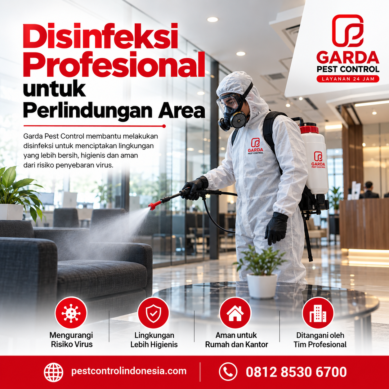 Jasa Disinfeksi Influenza A Terdekat di Bandung Profesional